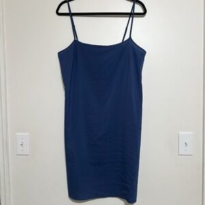 BANANA REPUBLIC MIDI SLIP DRESS IN Navy‎ Blue Size 10 Classic Feminine